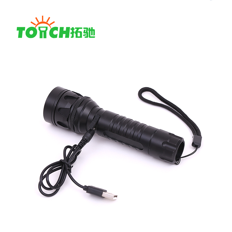 High power tactical head led flashlight with infrared