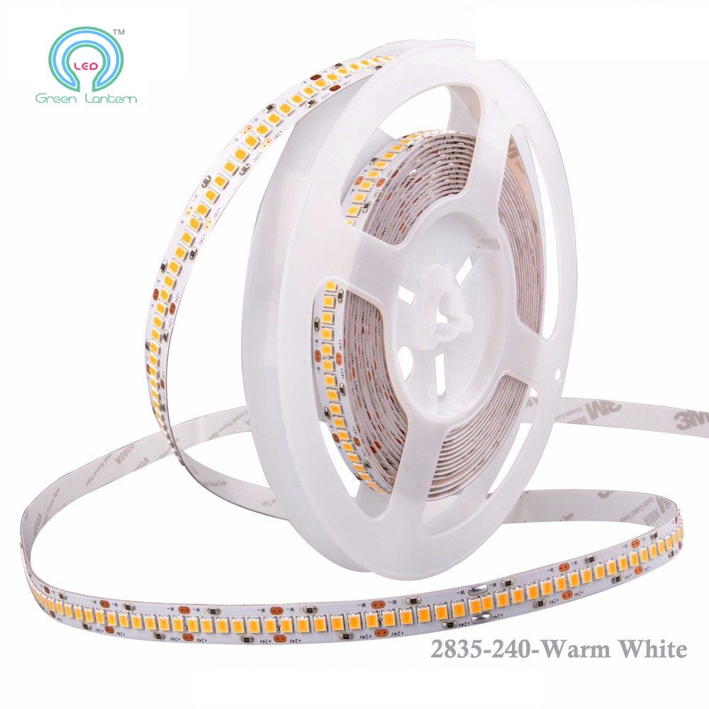 CE Rohs Listed DC 12V 24V Warm White High Lumen SMD 2835 Led Strip Light