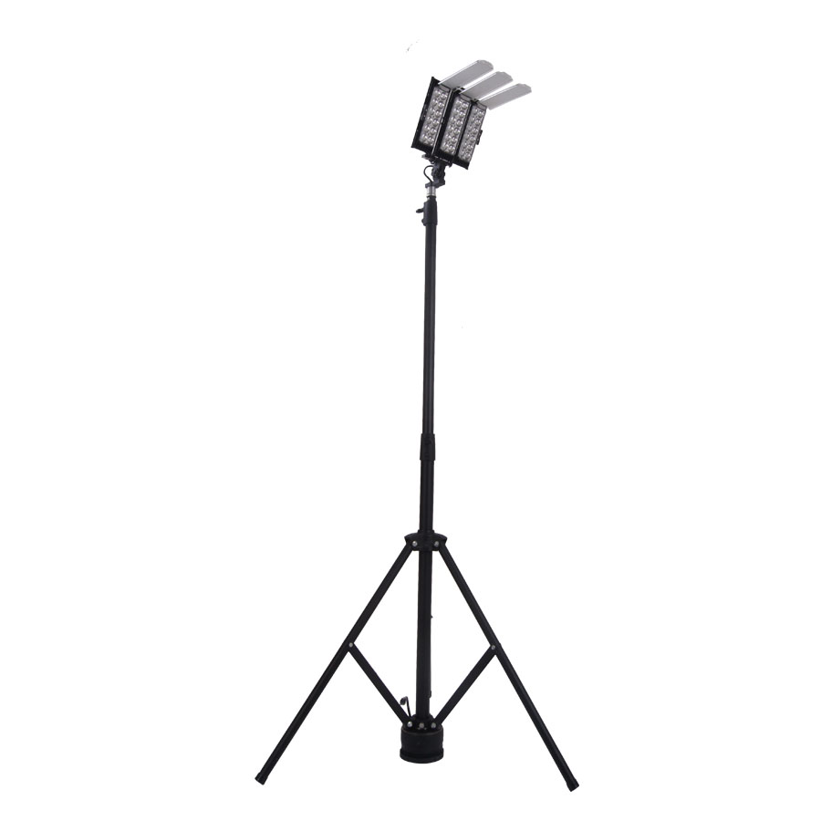 JGL brand RLS835 12000Lm Industrial Heavy Duty Light Towers Rechargeable Scene Light System with Tripod