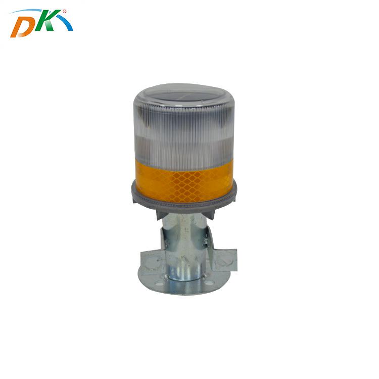 DK LED solar led rechargeable strobe flashing warning road cone light led baecon light