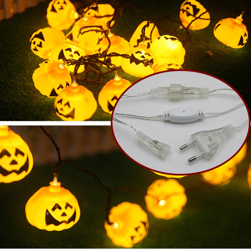 Home Holiday Wedding Garden Event Party Decoration 5 meters 20 Pumpkin LEDs String Fairy Halloween Christmas Lights