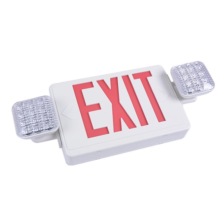 LED COB or SMD Red or Green Exit sign Emergency Light with Two head