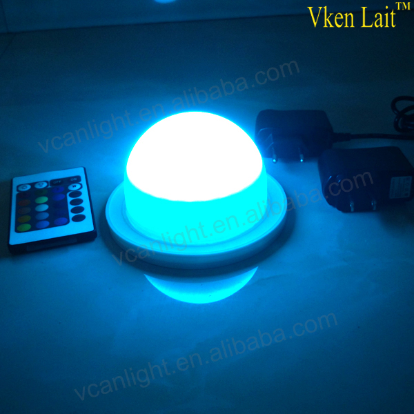 led waterproof IP 68 under table lighting base led battery with remote control