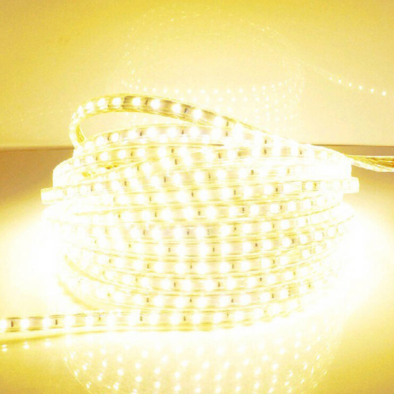 IP67 Flexible Ribbon home 100M/LOT white 5730 Waterproof LED 5630 SMD 60LED 220V rgbw led strip light