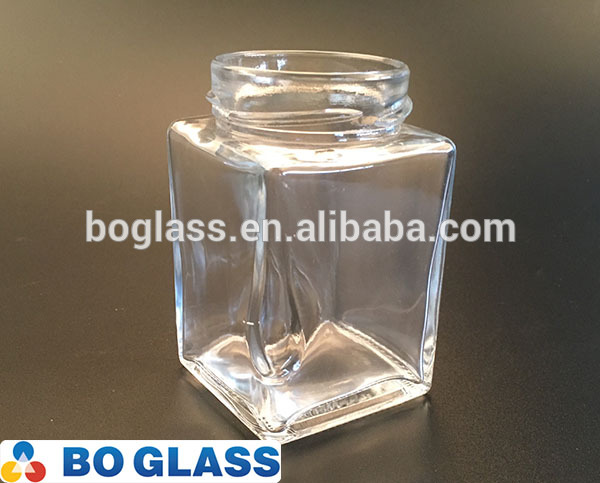 100 ml glass jar for pollen / powder from factory