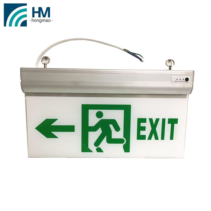 Factory Low Price LED emergency charging light Acrylic Exit sign Emergency Exit light