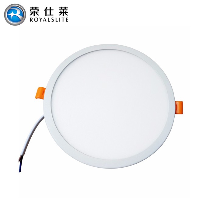 Easy installation and raw material aluminous rechargeable LED flat panel lighting square or round style