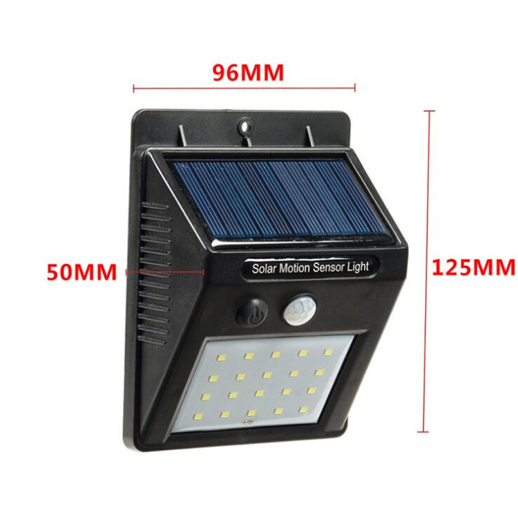 Waterproof 20LED Brightness Balcony Sensor Garden light LED  solar wall lamp