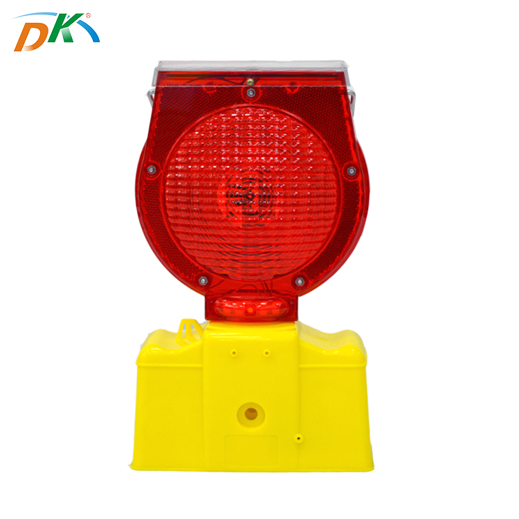 Solar powered PC led novelty traffic strobe light flasher