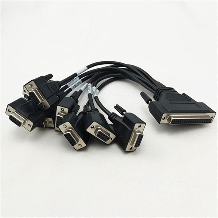 Hot Sale DB 62pin cable to 8ports DB 9pin cable