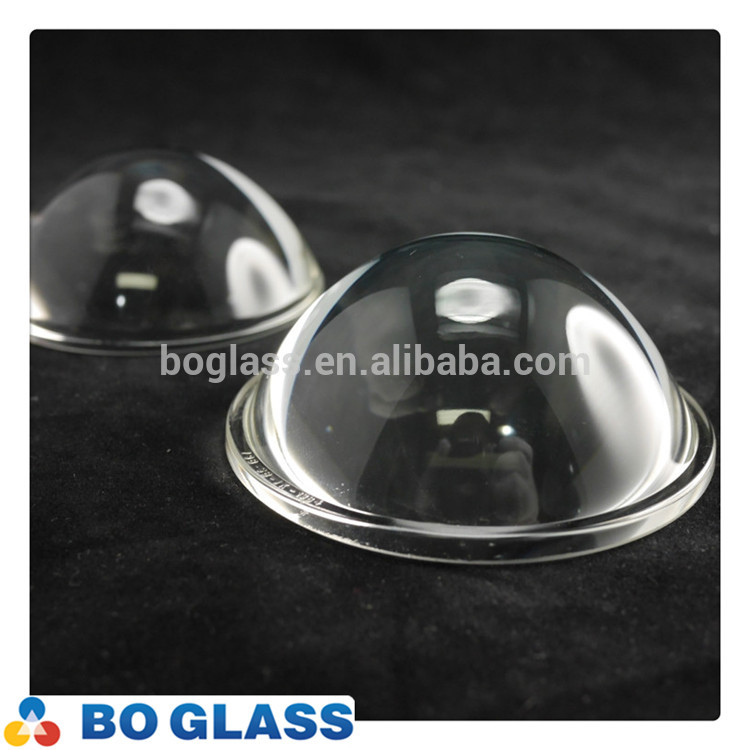 molded borosilicate glass lens for lighting, pressed glass lens