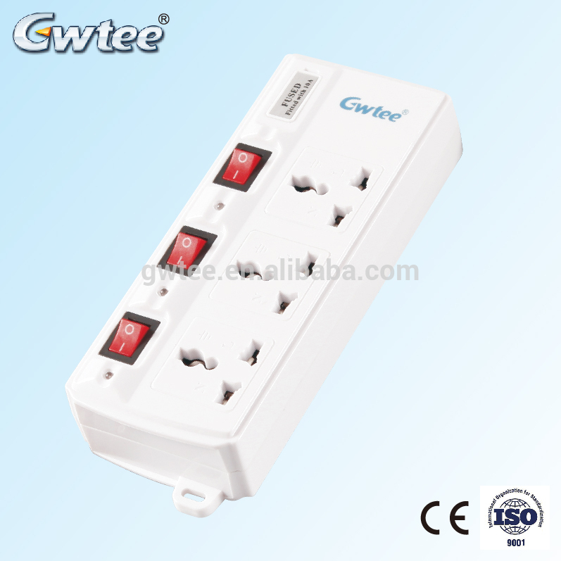 Top grade professional CE ROHS Certificates GT-6115 eu extension socket