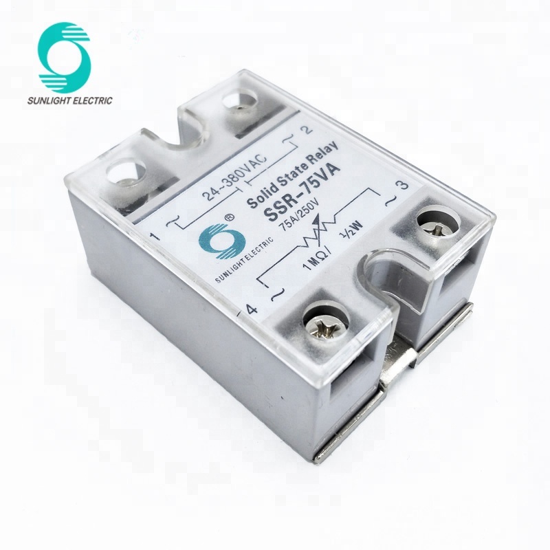 General SSR-75VA output 24-380VAC 75A ssr solid state voltage regulator relay