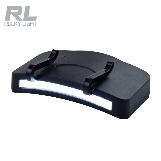 Portable Clip on Hat Cap Light 3 AAA battery 11 LED Clip-On Plastic Head Lights
