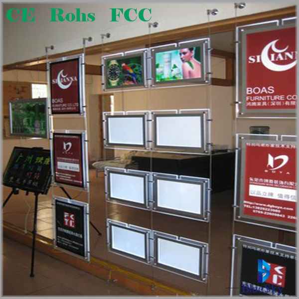 LED  Menu Board acrylic advertising Menu board Restaurant Light Box Signs Double side magnetic A4 acrylic light box