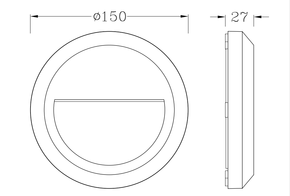 hot sale 1.5W flexible recessed wall lamp for spot (PS-WL41L-1.5W)