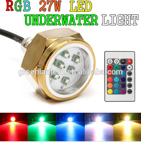 Led Marine Lamp 27W Boat Drain Plug Light 9 LED Boat Light Underwater Boat light