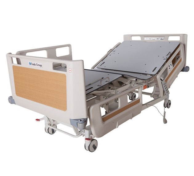 electric function adjustable stainless steel hospital bed for disabled patient