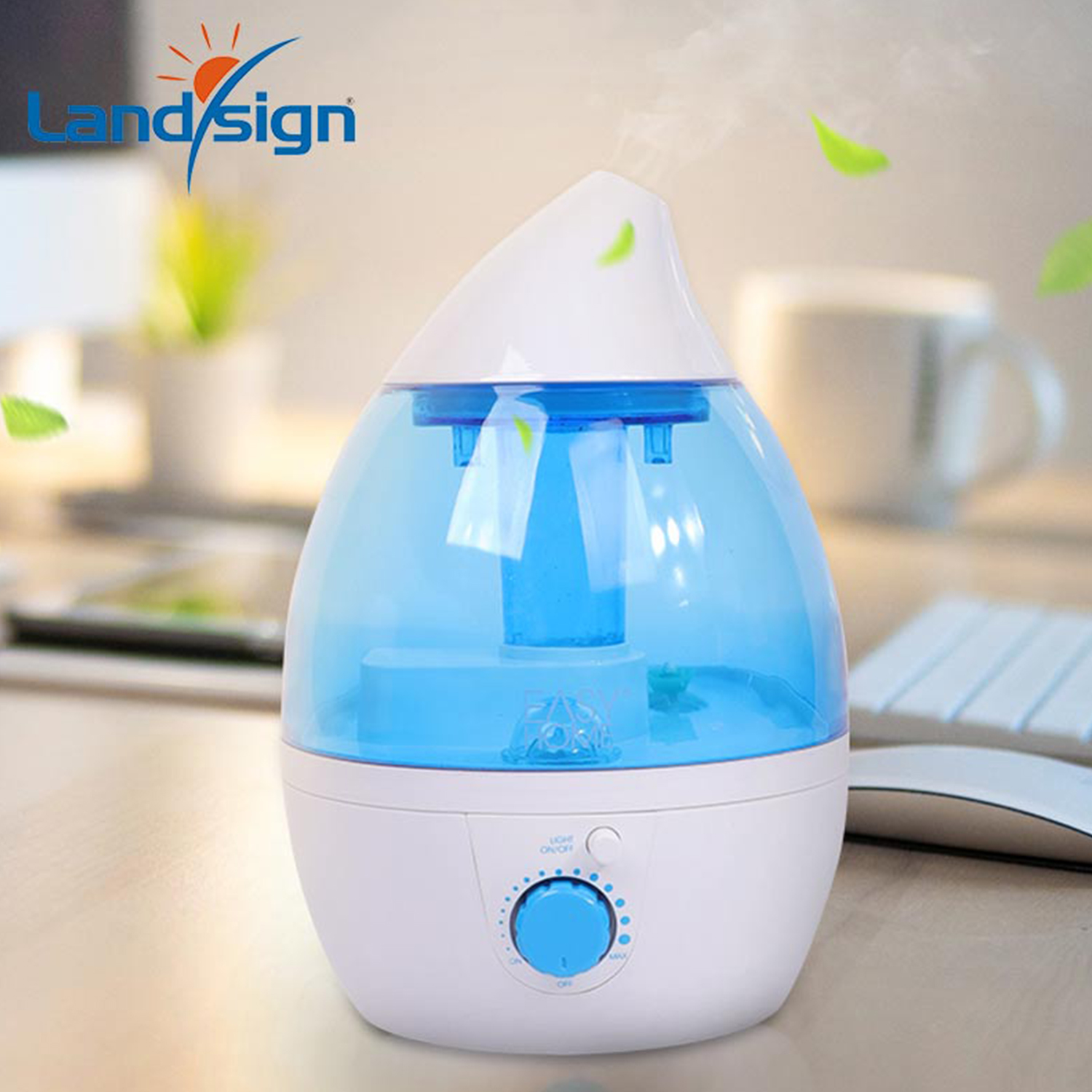 Ultrasonic Cool Mist Humidifier - personal humidifier for Bedroom / Living Room / Baby with Night Light