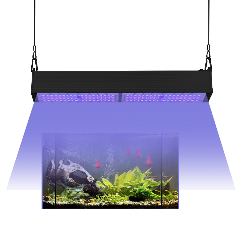 Aquarium Waterproof  Light Bar for Water Plant and Coral Reef Blue and Purple Colors Grow Lights LED IP65