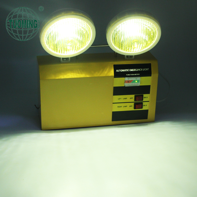 long lasting wall mounted twin spot emergency light IP30 2*2W led emergency twin spot light for hotel