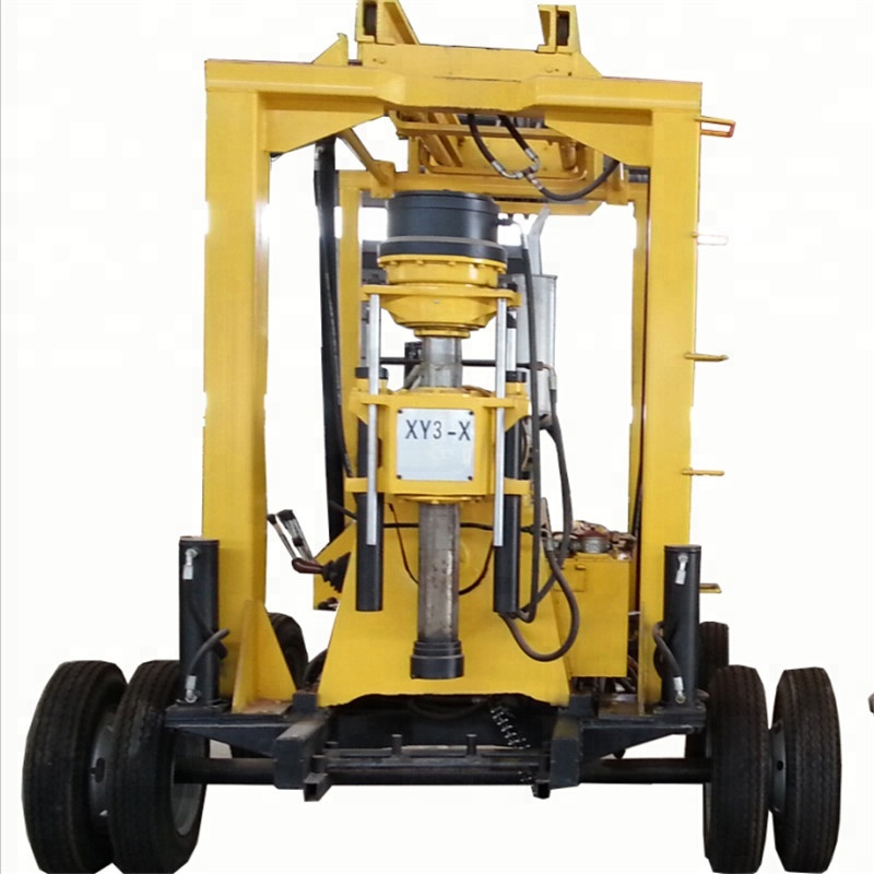 HW 230 diesel engine borehole water well drilling rig machineChina supplier 1000m depth tractor mounted water well drill rig