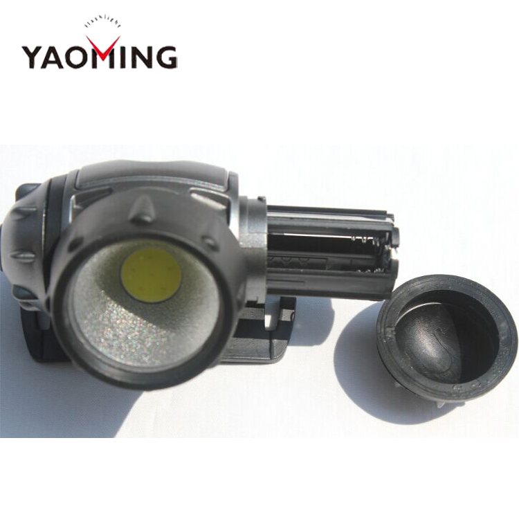 Plastic Mini Camping Headlamp AAA Battery 3W COB LED Headlamp