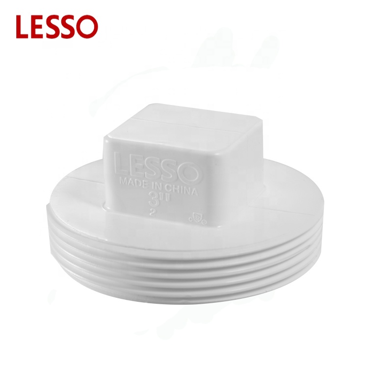 LESSO ASTM standard PVC DWV fittings cleanout plug