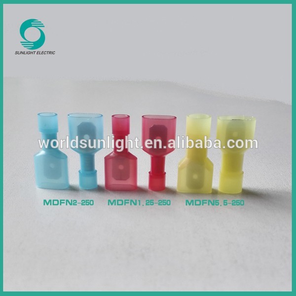 Red, Blue, Yellow, Black MDFN series crimp terminal kit nylon male fully insulated joint