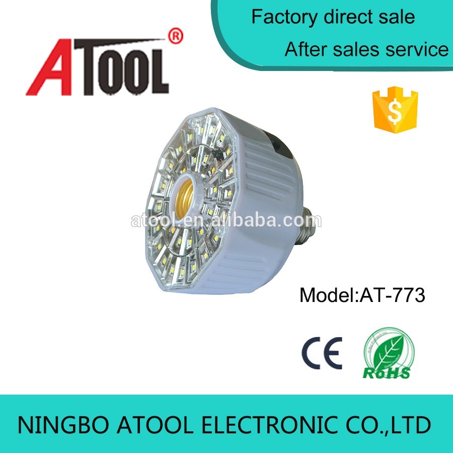 ATOOL Yuyao E27 15w 18650 lithium battery led rechargeable interlligent emergency bulb