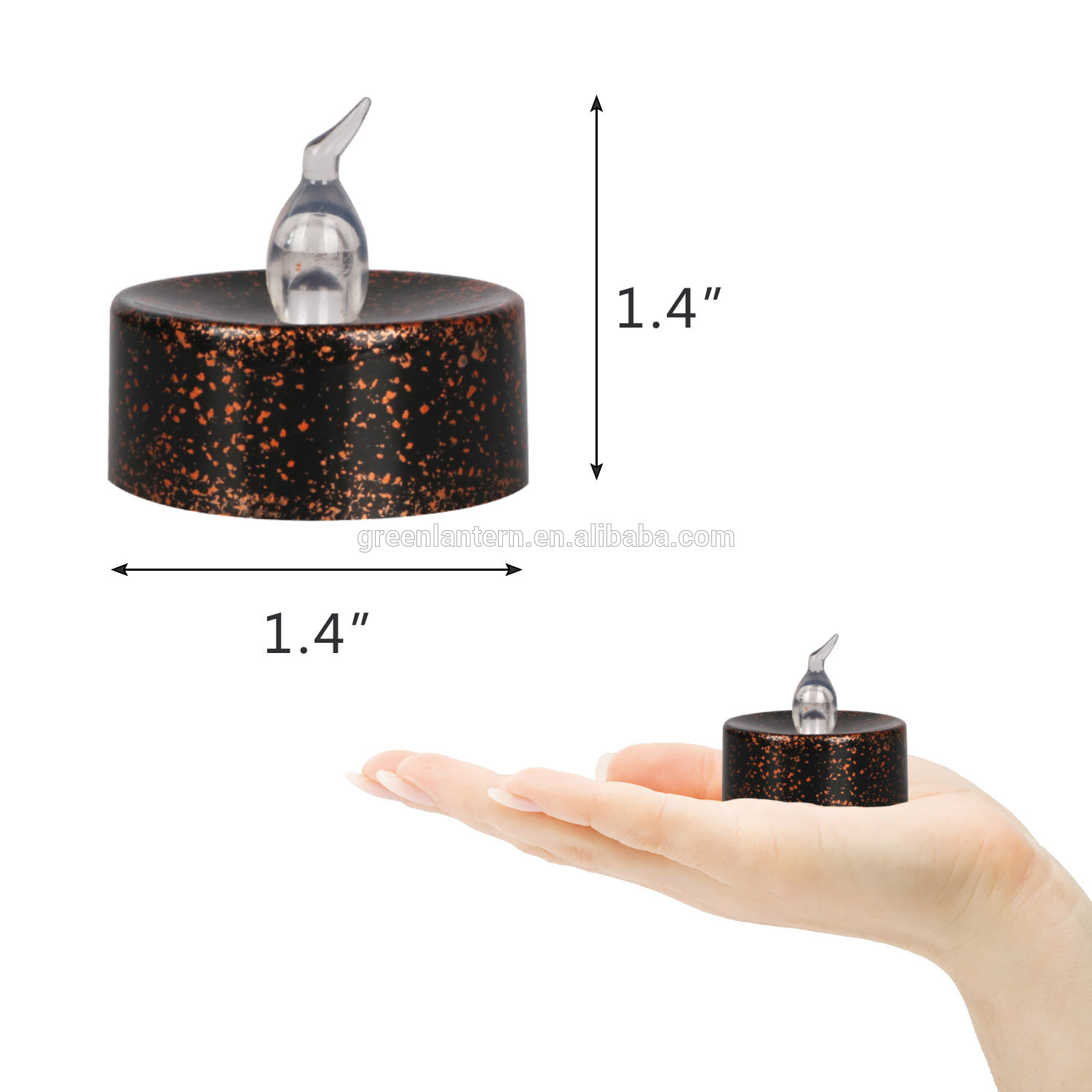 Eco Friendly black Shell Led Flameless Candle for Wedding Party Christmas top party supplier 12pcs/box