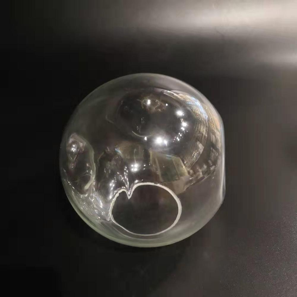 Custom hand blown decorative pendant light fused glass lamp shade with unique design