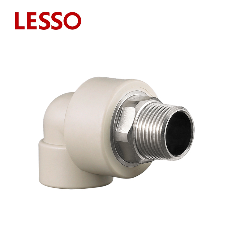 LESSO PPR Pipe Fittings Male female Thread 90 degree Elbow