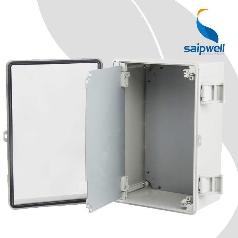 SAIPWELL 300*200*170mm IP66 Clear Cover pc enclosure with Lock