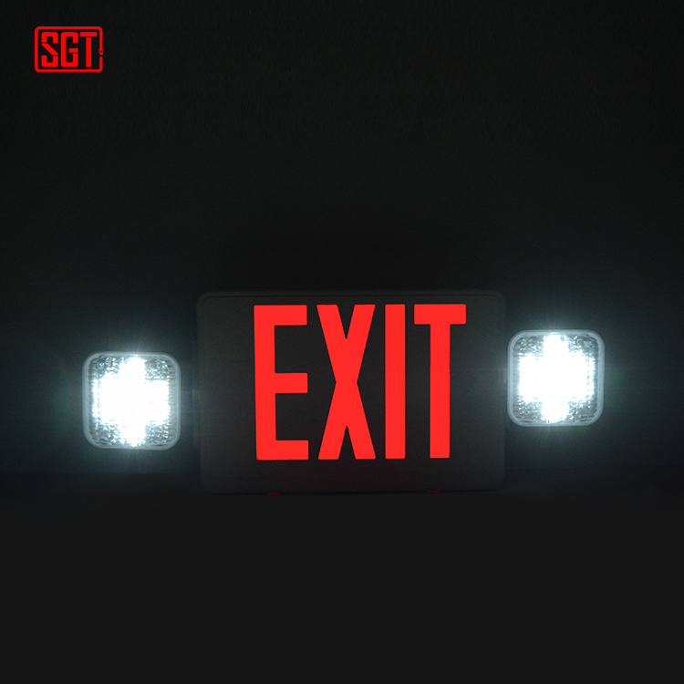 Best quality rechargeable double sided led exit sign emergency light for office