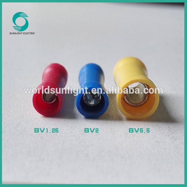 American,Japan,Germany Standard 1.5-6mm2 BV series brass terminal copper terminal insulated terminal