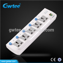 3 way multi protection overload individual switch electrical socket switch