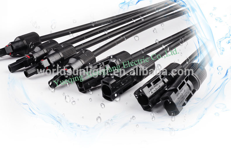 WSPVY4 CE TUV approved Waterproof 4 Y type mc4 Y branch connector cable assembly