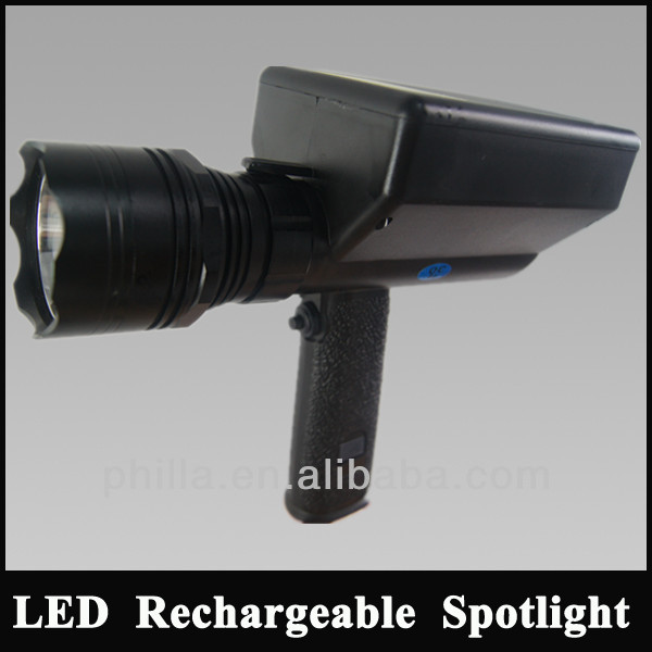 China supplier wholesale Cree 10w led Powerful Flashlight Mobile spotlight lithium battery powered