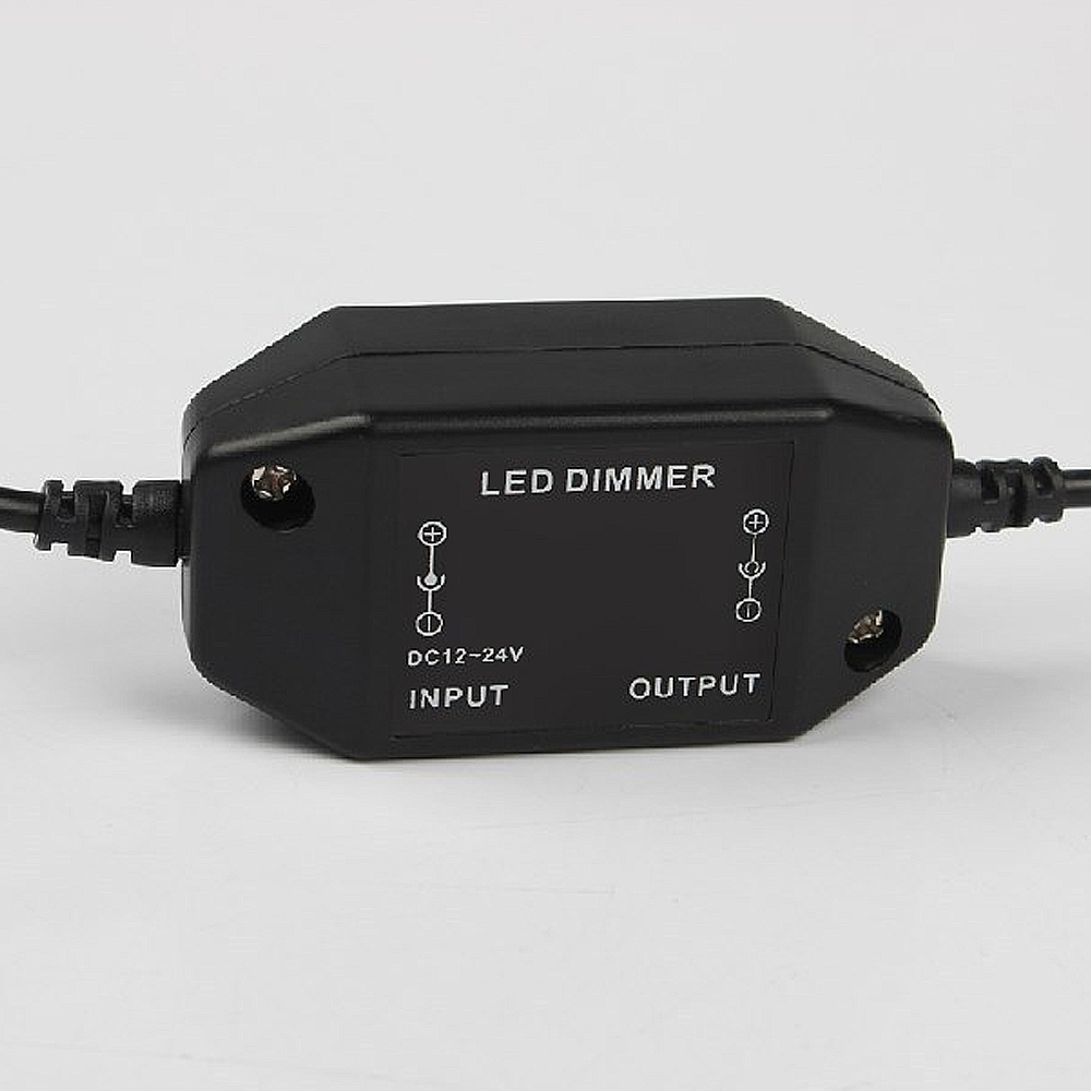 12V 2A Single Channel Inline PWM mini led dimmer controller for Single Color LED Light/Strip/Lamp