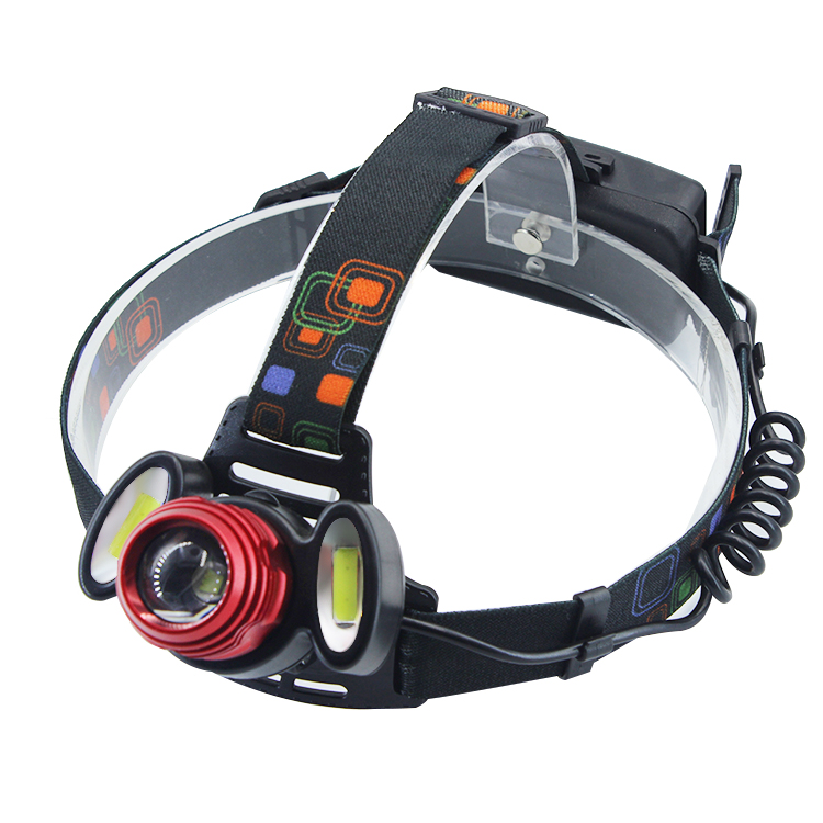 2018 New COB Headlamp Waterproof LED Rechargeable Camping Headlamp