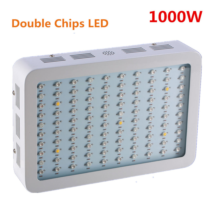 300W 600W 800W 1000W 1200W 1600W Double Chip LED Grow Light Full Spectrum Red/Blue/White/UV/IR For Indoor Plant and Flower