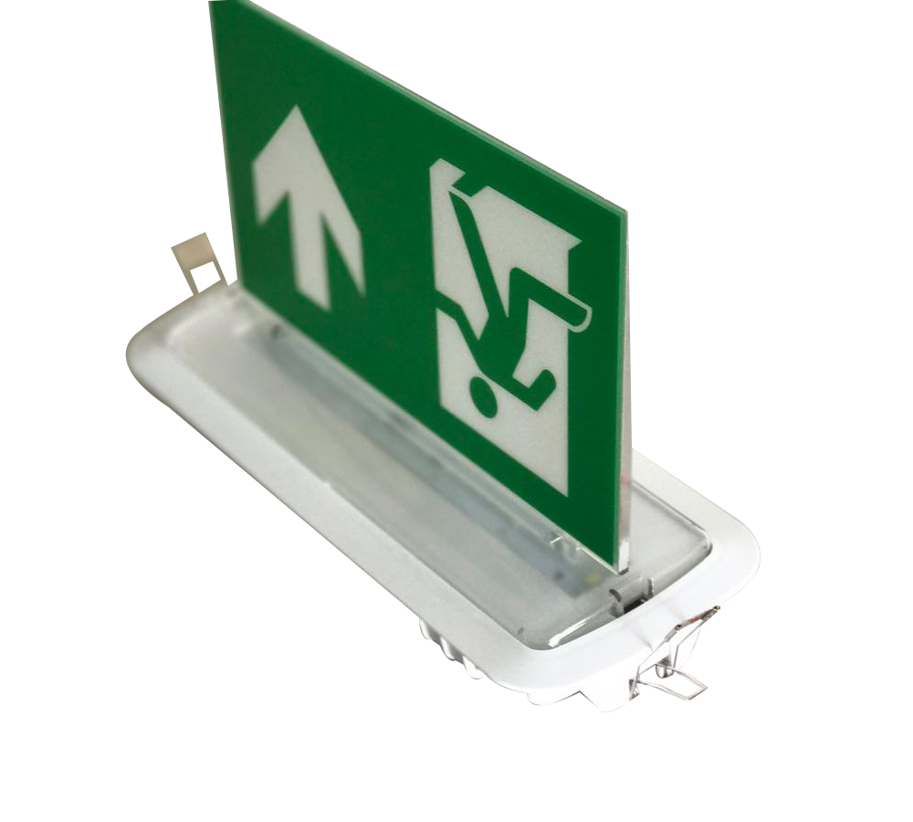 Ceiling Recessed Led Emergency Exit Sign With 3 Years Warranty