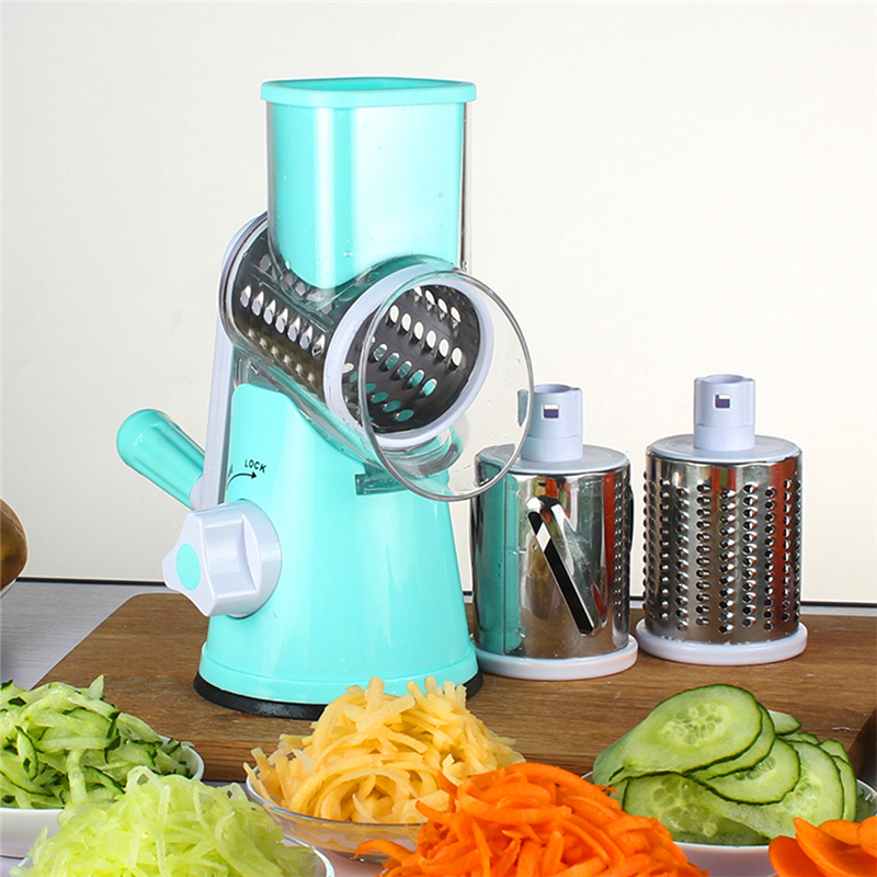 Hand-operated Fruit Vegetable Round Mandoline Slicer manual vegetable cutter machine