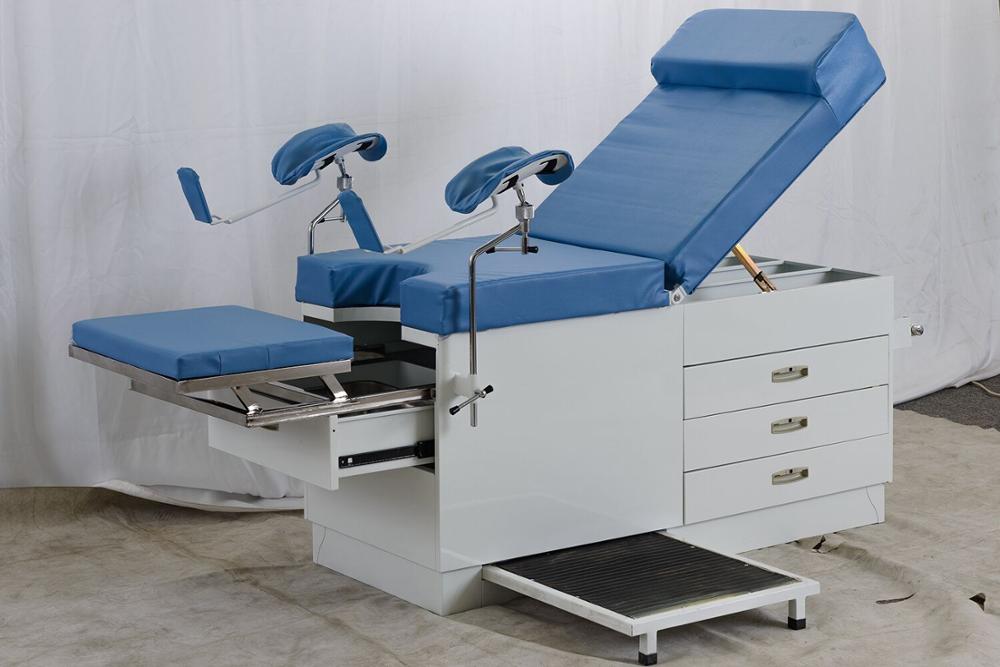 Hospital clinic manual gynecology examination table chair