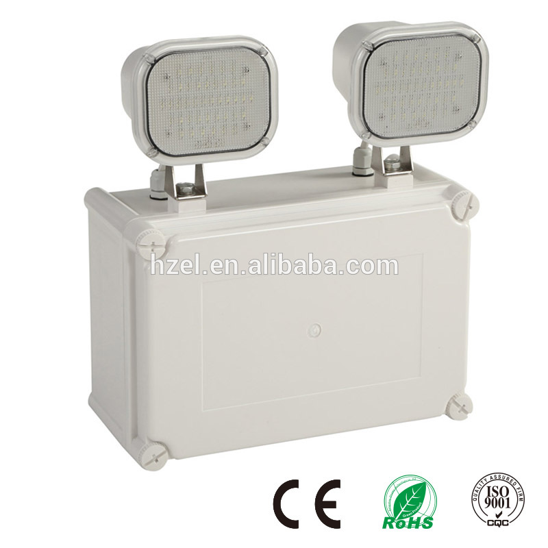 Battery Operated LED Emergency Light 3H IP65 Twin Spot Emergency Light