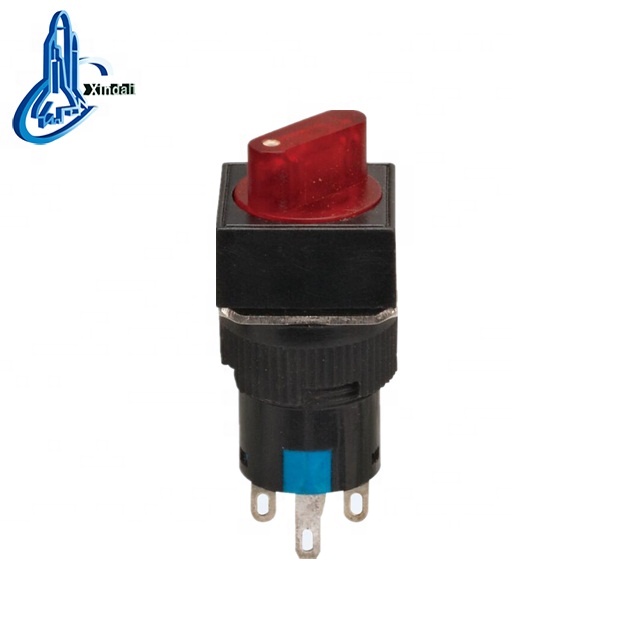 industrial mini electric push button selector switch for lamp/neon light XDL16-11XFD made in china wenzhou