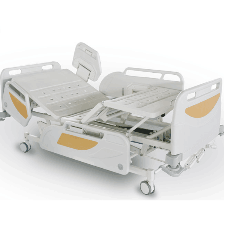 ABS plastic electric multi-function hospital bed with 2 shakes.