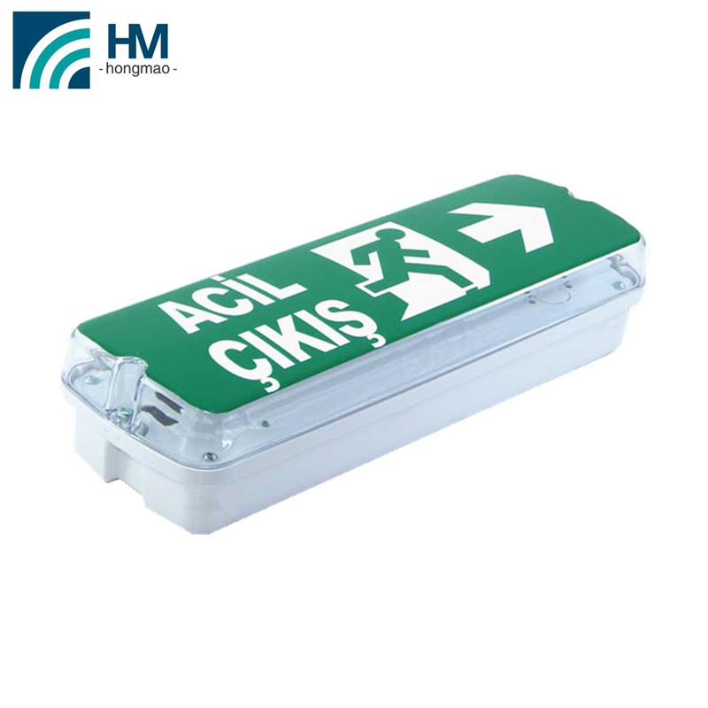 5 years warranty emergency exit led wall mount sign fixing