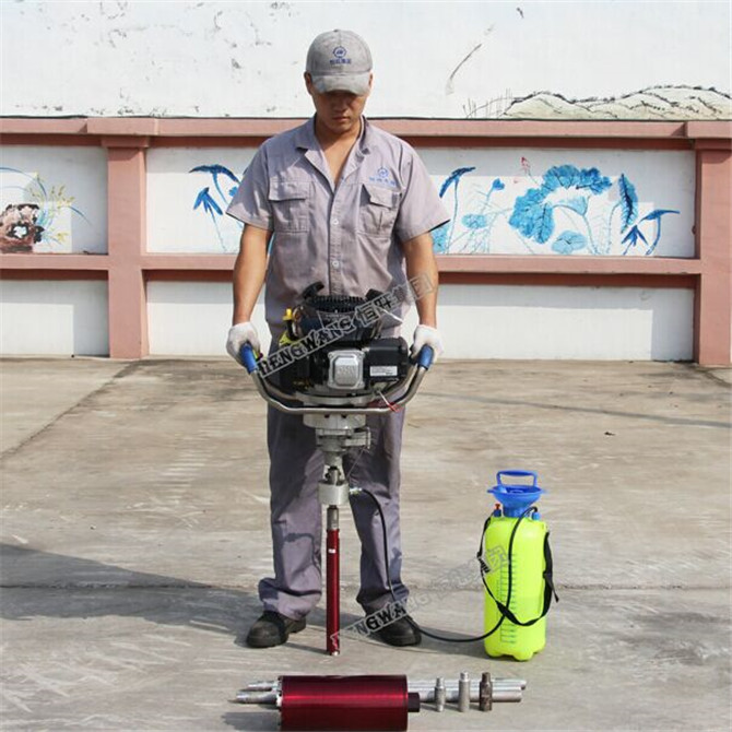 30 m depth drilling Bagpack Portable drill rig
